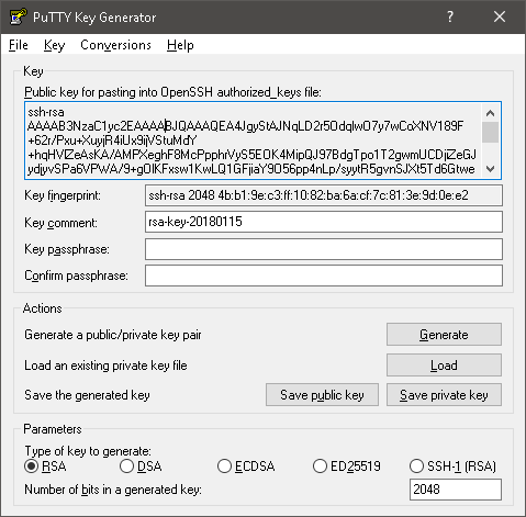 Generate ssh key putty linux download